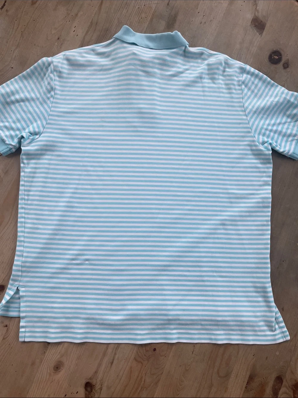 Polo by Ralph Lauren Striped Polo - Aqua & White Classic